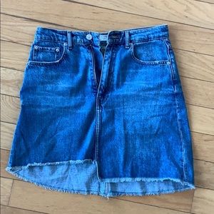 High-Wasited Jean Skirt